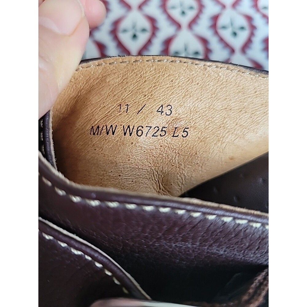 Born Dark Brown Leather Wedge Sandals - Picture 9 of 9